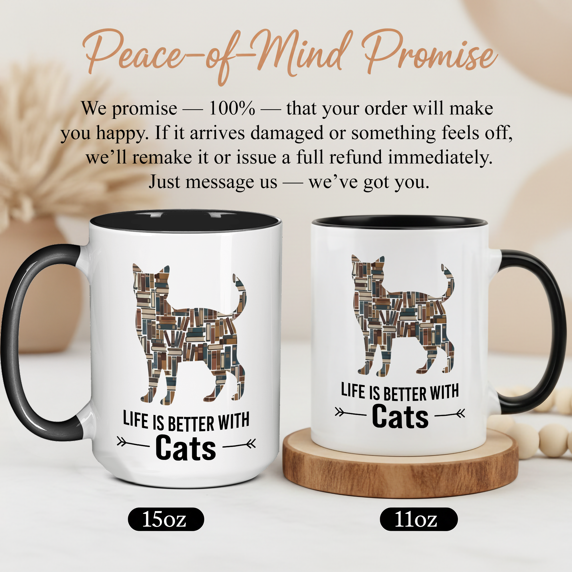 All I Need Is Coffee and Cats Mug – Cat Lover Coffee Cup – Funny Cat Mom Gift – 11oz 15oz Ringer Mug |Mug 142