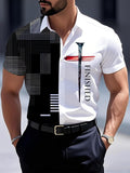 Men's Finished Nail Cross Short Sleeve Shirt