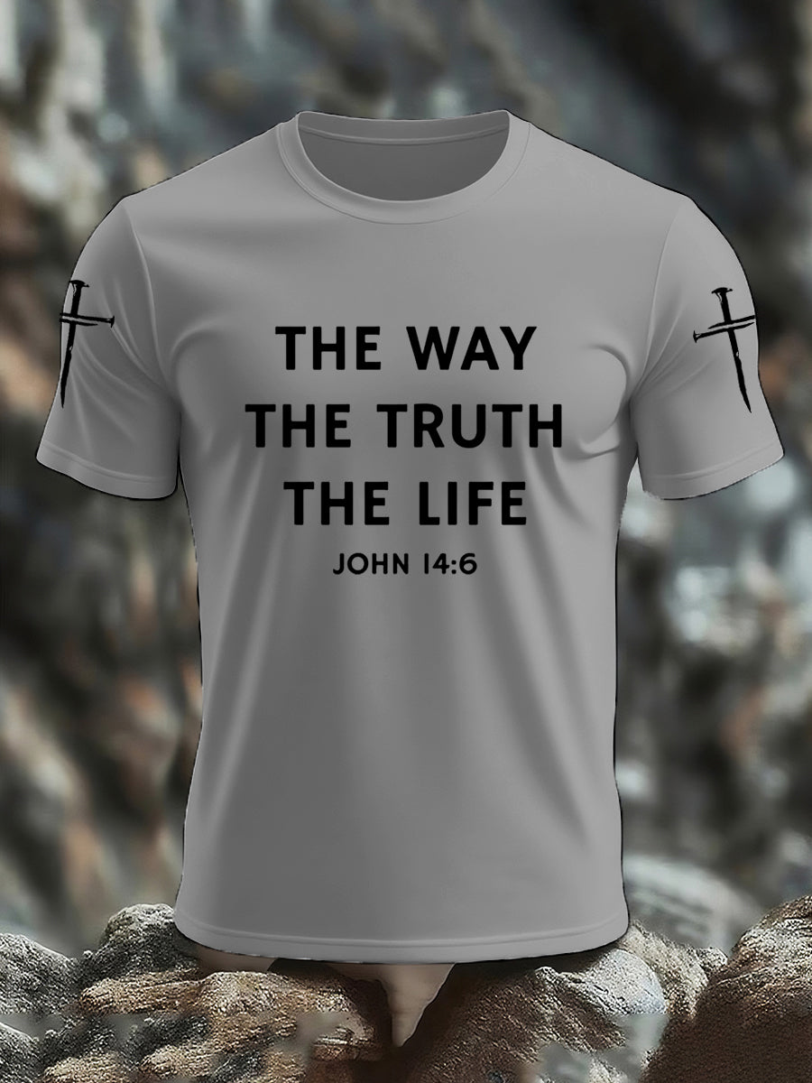 Men's Jesus The Way the Truth the Life Casual Tee