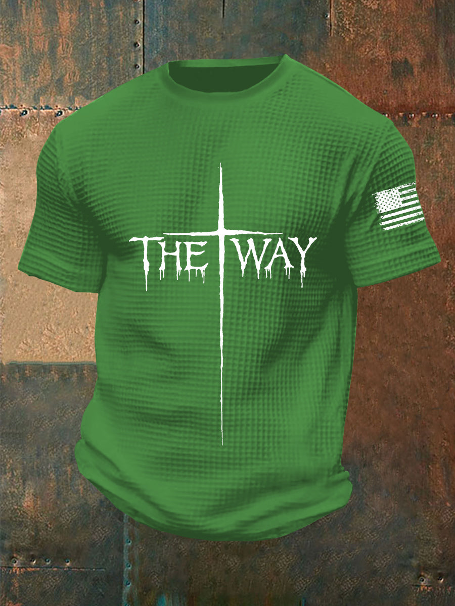 Men's The Way Cross Waffle Short Sleeve