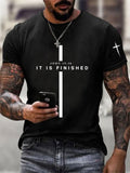 Men's It Is Finished Printed Casual T-shirt