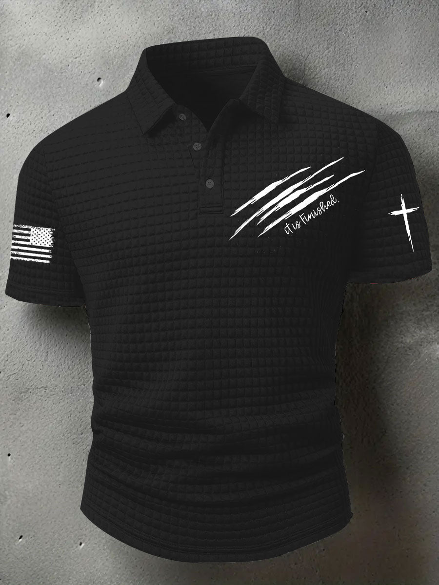 Men's It Is Finished Printed Casual Top