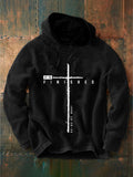 Men's It Is Finished Printed Casual Hoodie