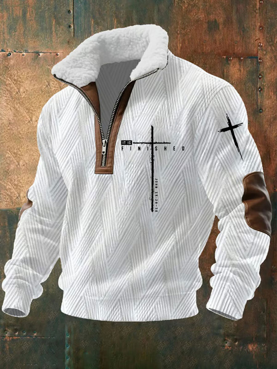 Men's It Is Finished Printed Casual Sweatshirt