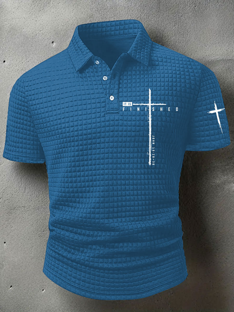 Men's It Is Finished Printed Casual Top