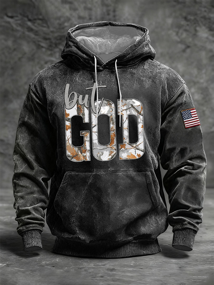Men's but Dod Oversized Drop-Shoulder Hoodie with Pockets