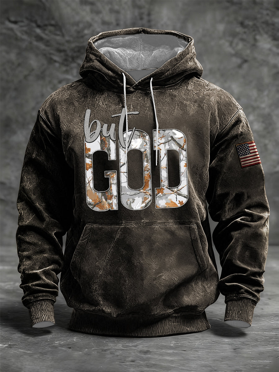 Men's but Dod Oversized Drop-Shoulder Hoodie with Pockets